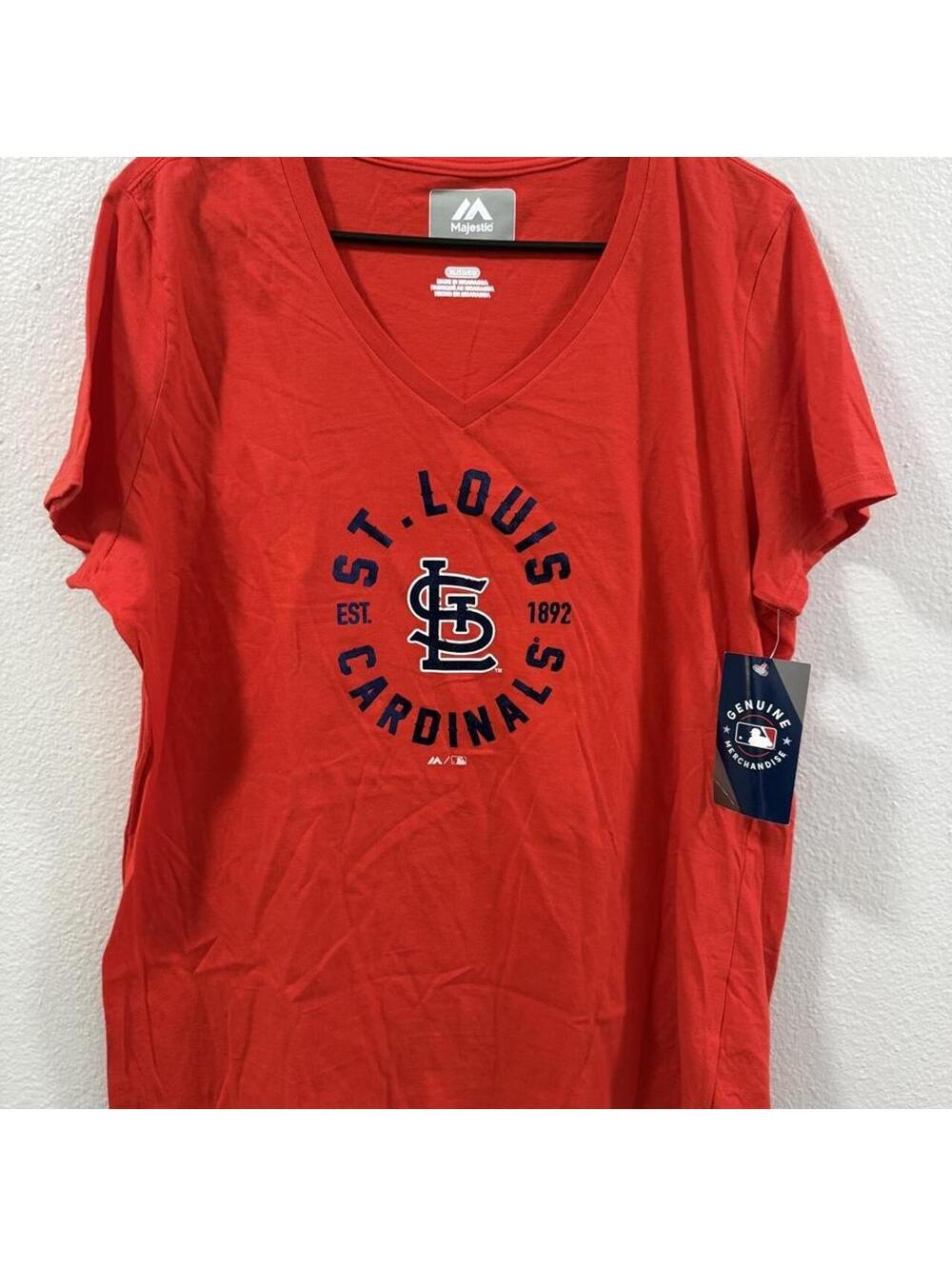 Majestic Athletic Women's Red Tshirt